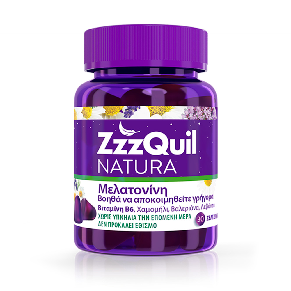 ZzzQuil Natura Συμπλήρωμα Διατροφής με Μελατονίνη, 30 ζελεδάκια